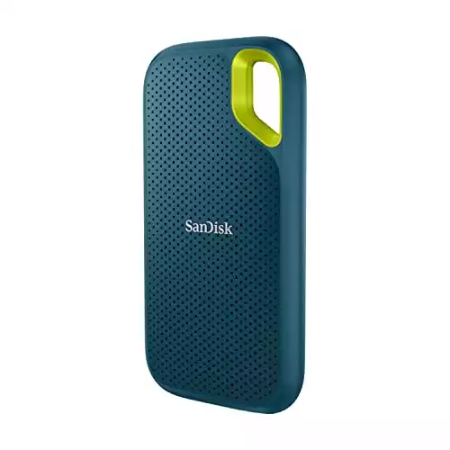SanDisk 2TB Extreme Portable SSD - Up to 1050MB/s - USB-C, USB 3.2 Gen 2 - External Solid State Drive - SDSSDE61-2T00-G25M